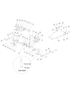 Part Location Diagram of 02001563 Cub Cadet Front Lift Rod